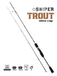 Fujin Sniper Trout 160cm 1-6gr Trout Alabalık Kamışı Brown - 2