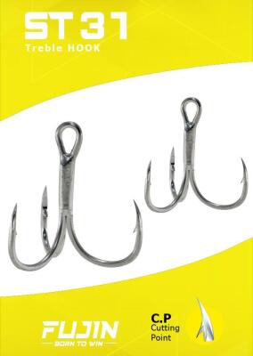 Fujin ST31 Üçlü Maket Balık İğnesi Nickel - 2