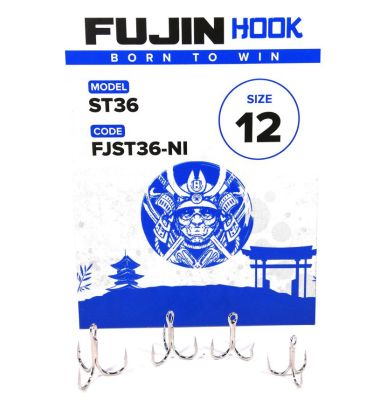 Fujin ST36 Üçlü Maket Balık iğnesi Nickel - 1