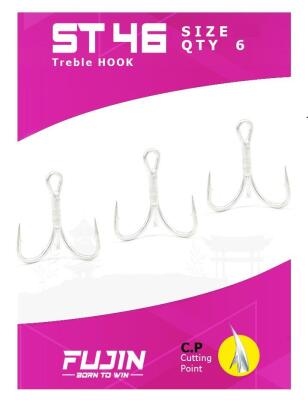 Fujin ST46 Üçlü Maket Balık İğnesi - 2