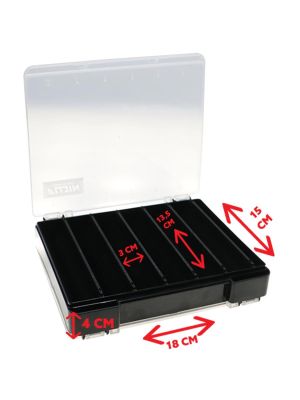Fujin Tackle Box 125DS Çift Taraflı Slim Maket Balık Kutusu - 3