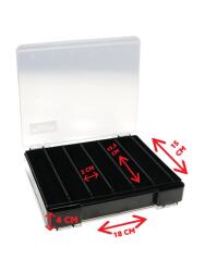 Fujin Tackle Box 125DS Çift Taraflı Slim Maket Balık Kutusu - 3