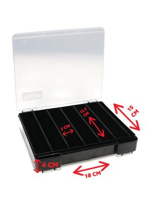 Fujin Tackle Box 125DS Çift Taraflı Slim Maket Balık Kutusu - 3