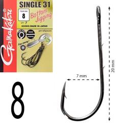 GAMAKATSU Single Hook 31 LRF Olta İğnesi - Black - 4