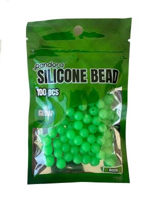 Glow Silikon Boncuk 8mm 100 adet - 1