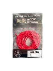 Gosen - Gosen Hook String PE Assist İpi 3mt Kırmızı