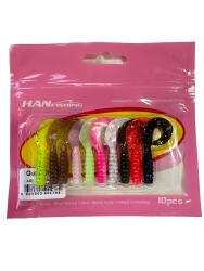 Hanfish Gurt 45mm Silikon Yem 10 Adet – Mix Paket - HanFish