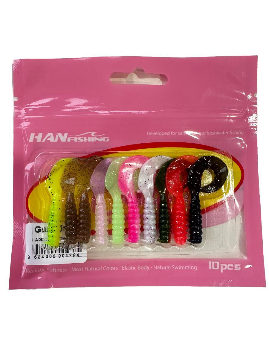 Hanfish Gurt 45mm Silikon Yem 10 Adet – Mix Paket