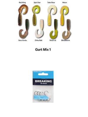 Hanfish Gurt 60 Mix 1 Silikon Yem 8 adet + 1 Paket 3.5gr Hanfish Jighead - 2