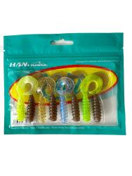 Hanfish Gurt 60mm 8 Adet Silikon Yem ( Mix Paket 2) 5 Farklı Renk - HanFish