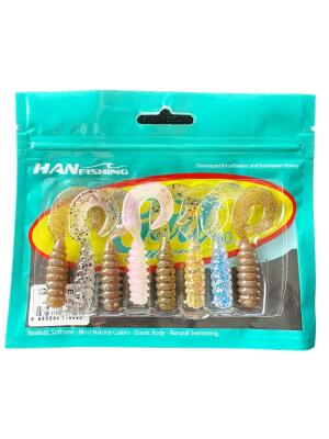 Hanfish Gurt 60mm 8 Adet Silikon Yem Mix Paket 6 Farklı Renk - 1