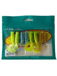 Hanfish Gurt 60mm GT 8 Adet Silikon Yem ( Mix Paket 1) 4 Farklı Renk - HanFish
