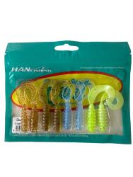 Hanfish Gurt 60mm GT 8 Adet Silikon Yem ( Mix Paket) 4 Farklı Renk - HanFish