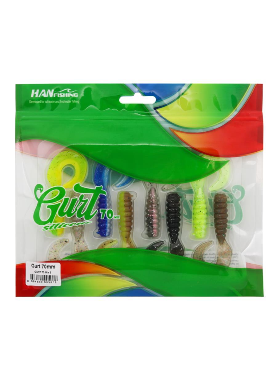 Hanfish Gurt 70 Mix 3 – Silikon Yem 8 Adet