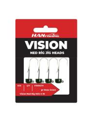 Hanfish Vision Ned Rig Moss Green Jighead - HanFish