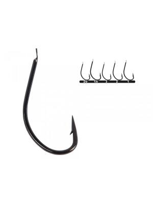 Hayabusa HMRS 171 Kısa Pala Dövme Olta İğnesi 15'li Paket Black Nikel - 2