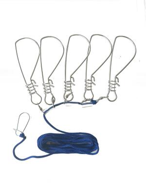 Jako Balık Kıtkası Paslanmaz Çelik Tel - İp Mavi 2.5mt 5'li - 1