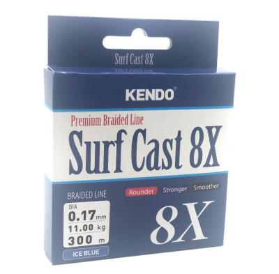 Kendo Surf Cast 8X Fighting 300m Örgü İp Misina - ICE BLUE - 1