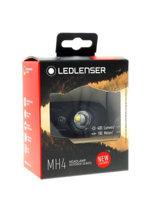 Ledlenser MH4 Black Şarjlı Kafa Feneri