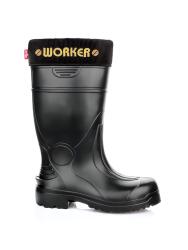 Lemigo Worker Eva Burun Korumalı Siyah Çizme (-30°C) - 2