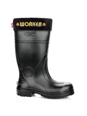 Lemigo Worker Eva Burun Korumalı Siyah Çizme (-30°C) - 2