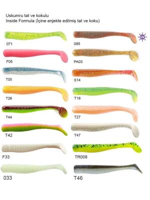 Lucky John Long John 3.1'' 7.87cm 8 Adet Silikon Yem - 2