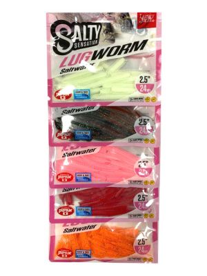 Lucky John Lugworm 6.5cm 24pc LRF Silikonu - 1