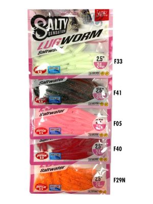 Lucky John Lugworm 6.5cm 24pc LRF Silikonu - 2