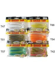 Lucky John S-Shad Tail 3.8'' 9.65cm 5P Silikon Yem - 2