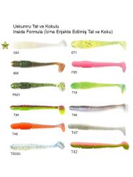 Lucky John Tioga 3.4'' 8.64cm 6 Adet Silikon Yem - 2