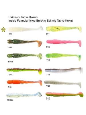 Lucky John Tioga 3.4'' 8.64cm 6 Adet Silikon Yem - 2