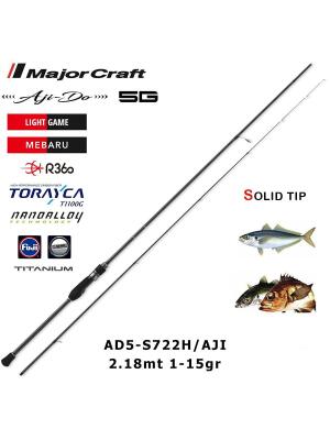 Major Craft 5G Aji Do Aji Kamış AD5 S722H Aji 218cm 1-15g - 2