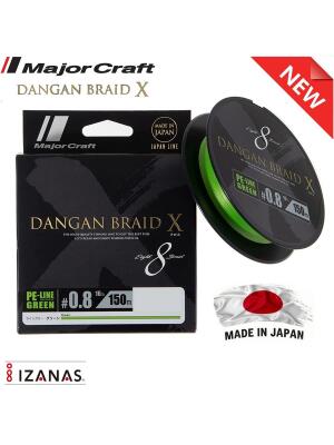 Major Craft Dangan X Braid İp DBX8 150m Açık Yeşil - 2