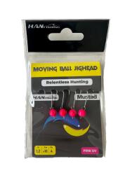 Moving Ball Jighead Pink Uv No:10 – 4 Adet LRF Jighead