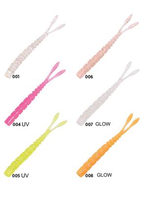 Mustad Aji Worm Pilo-Pilo LRF Silikon Yemi 5cm 15 Adet - 1
