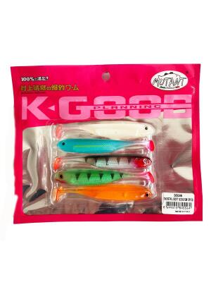 Mutant Twost Tail Flash 9cm Levrek Silikon Yem Mix 5 adet - 1