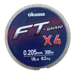 Okuma FT-Braided X4 Line 300m Grey Örgü İp Misina - Okuma
