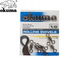 Okuma Rolling Swivels Black Fırdöndü - Thumbnail