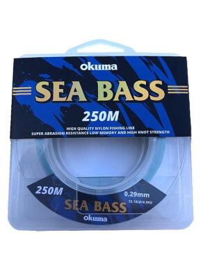 Okuma Sea Bass Nylon Moss Green Color 250m - 1