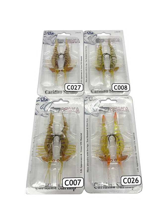 Osaka Caridina Shrimp Silikon Karides 7.62cm 6.5gr 2li Paket - Osaka