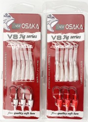 Osaka V8 Jig Series Silikon Yem - Osaka