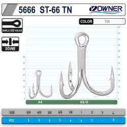 Owner Treble ST-66TN İğne Üçlü Kanca - 2