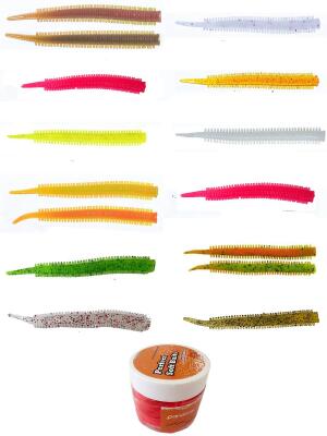 Pandora Sandworm 7cm 15 adet LRF Kavanoz Silikon Yem - 1