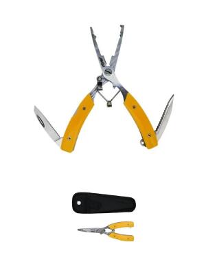 River Balıkçı Pensesi Kendinden Kilitli Kılıflı 16cm Sarı - 1