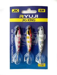 Ryuji Jig King Zebra Mix 3 Adet - Jig Yem - Ryuji