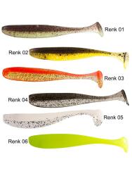 Ryuji Perfect Bait BT Karides Kokulu Silikon Yem 7cm 10 adet - 2