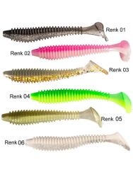 Ryuji Perfect Bait LT Karides Kokulu Silikon Yem 7cm 10 adet - 2