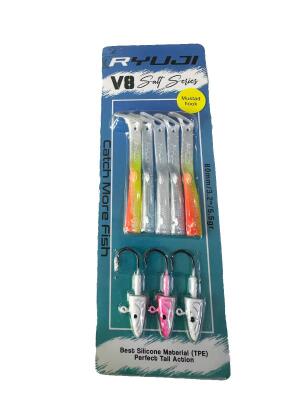 Ryuji V8 8cm 5.5gr Silikon Yem – Mix Paket – 1 - 1