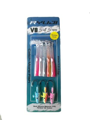 Ryuji V8 8cm 5.5gr Silikon Yem – Mix Paket - 1