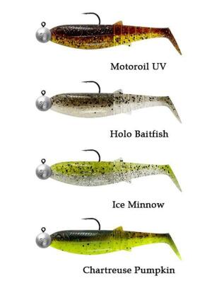 Savage Gear Cannibal Shad 10cm 9gr+10gr 3/0 Clear Water 4 Adet Silikon Yem - 2